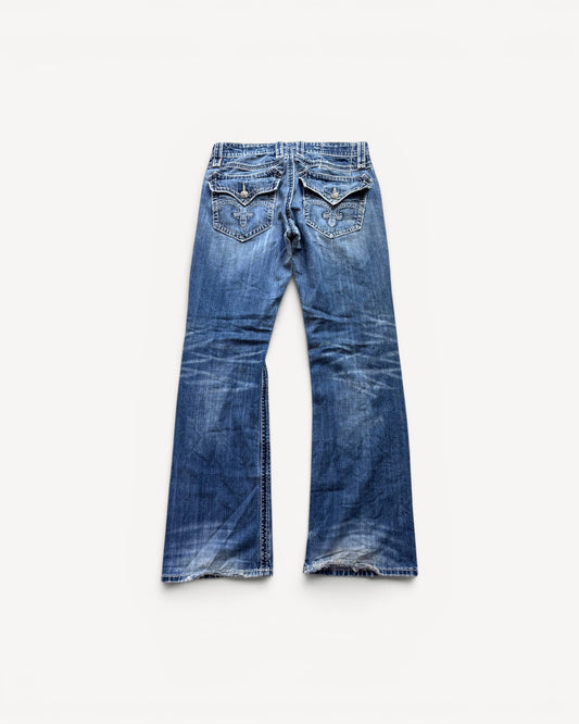 ROCK REVIVAL JEANS W34 L34 #RR42