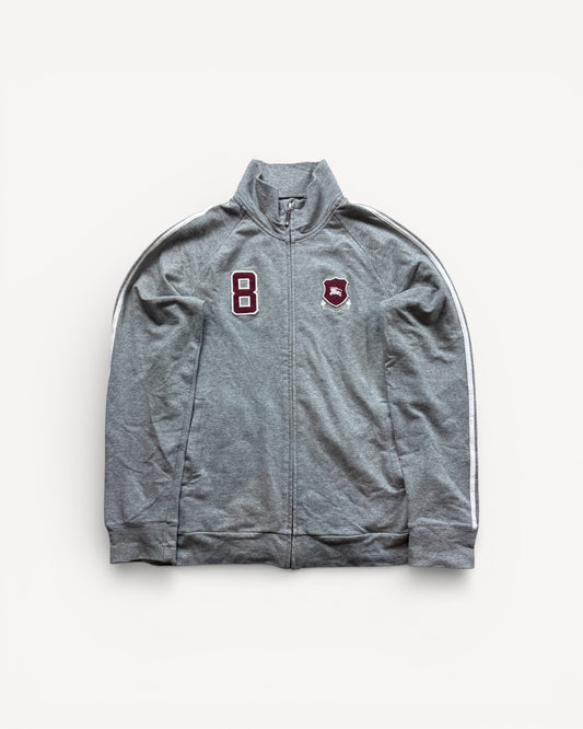 BURBERRY GREY ZIP UP VEST (S)