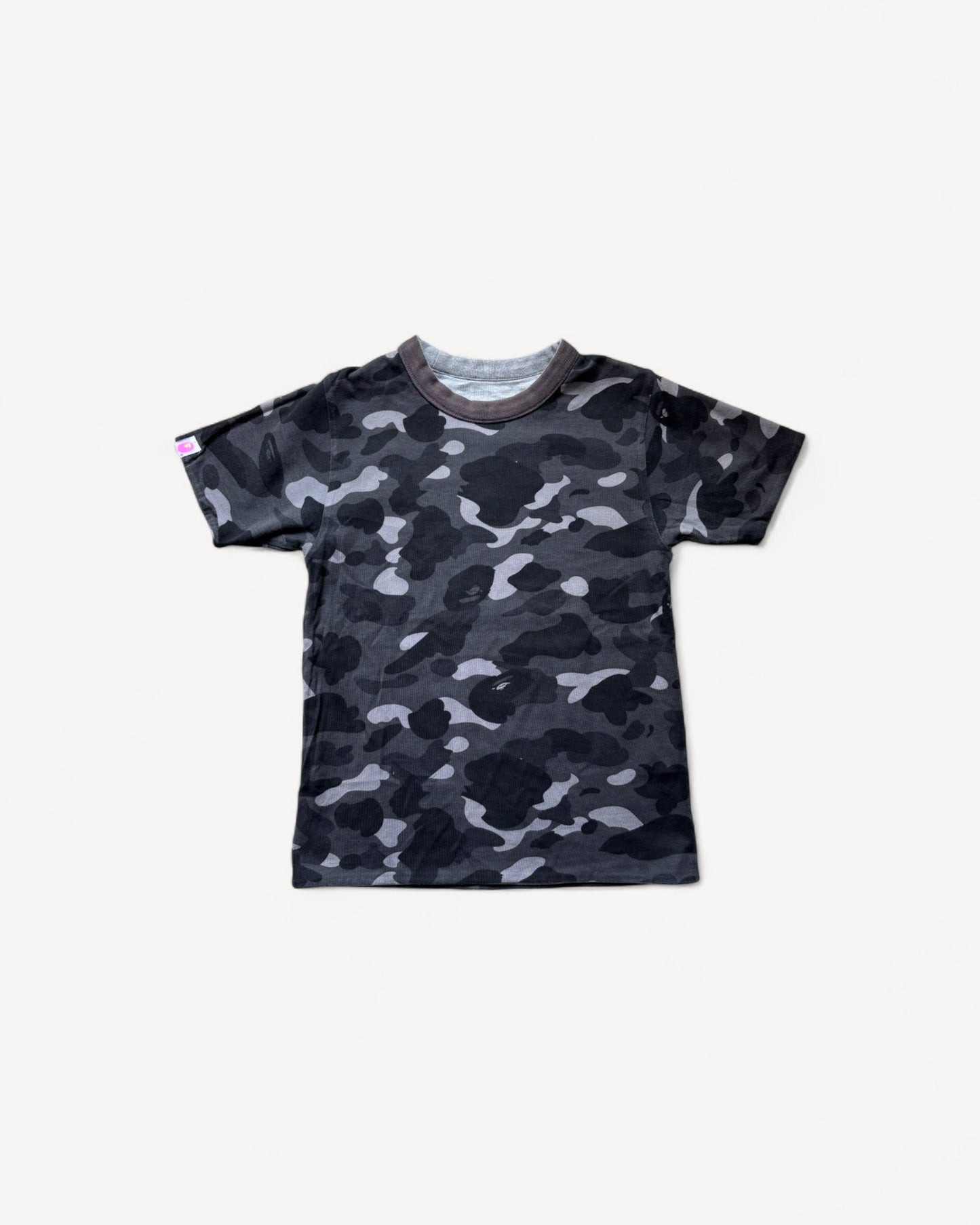 BAPE REVERSIBLE GREY T-SHIRT (XS)