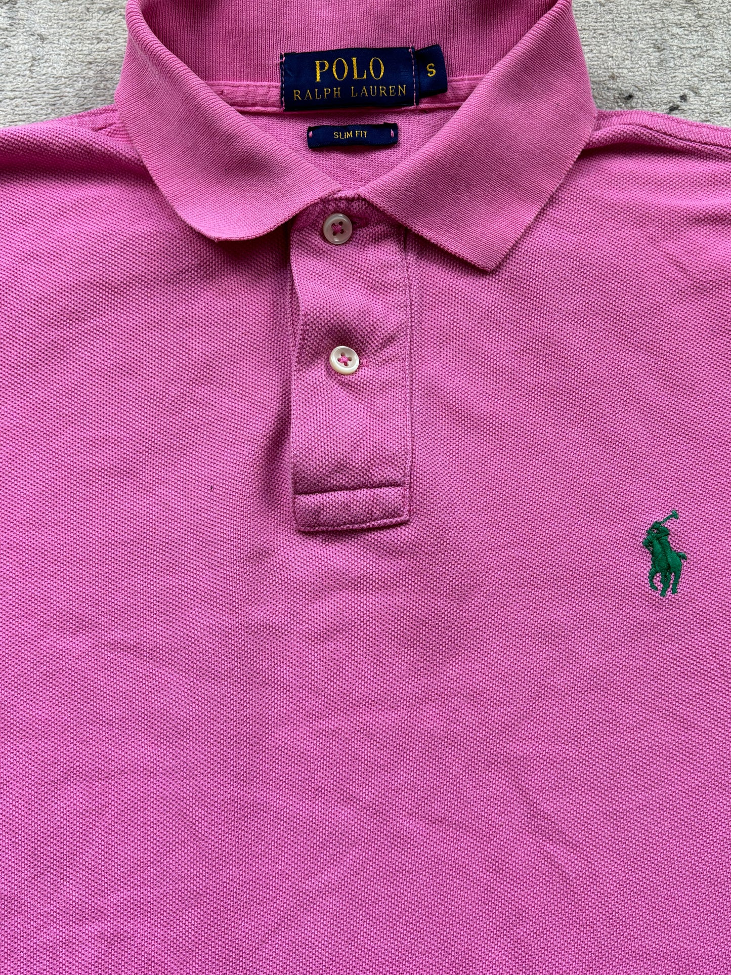 RALPH LAUREN POLO SHIRT PINK (S)