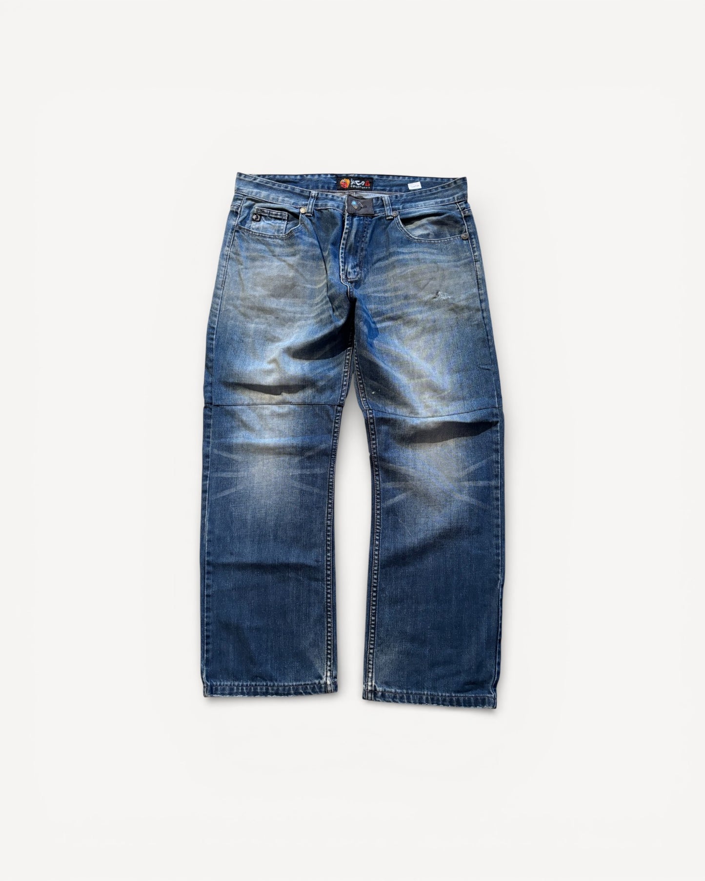 JAPANESE EMBROIDERED DENIM W36 L30 #JAP14