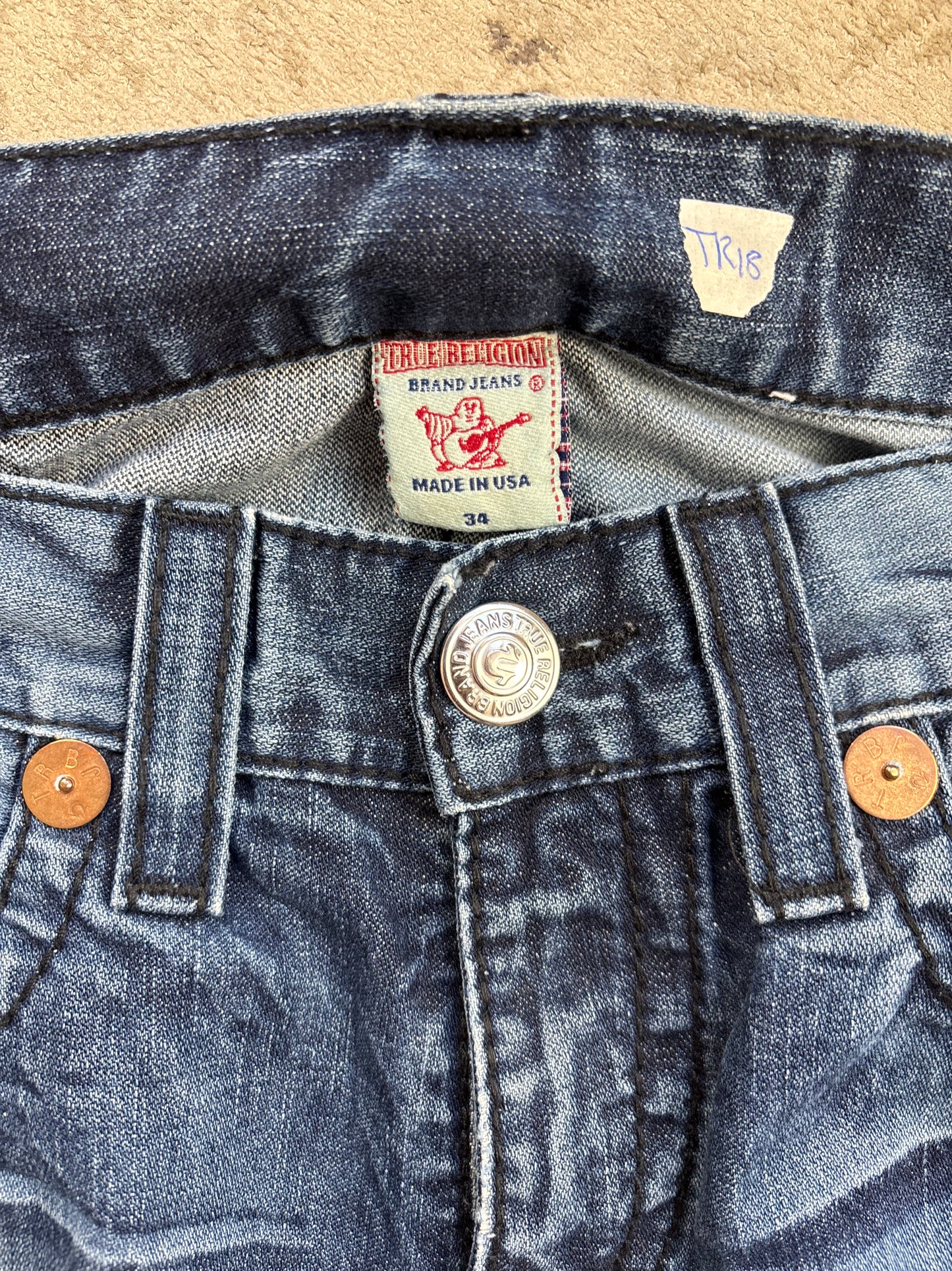 TRUE RELIGION JEANS W34 L32 #TR18