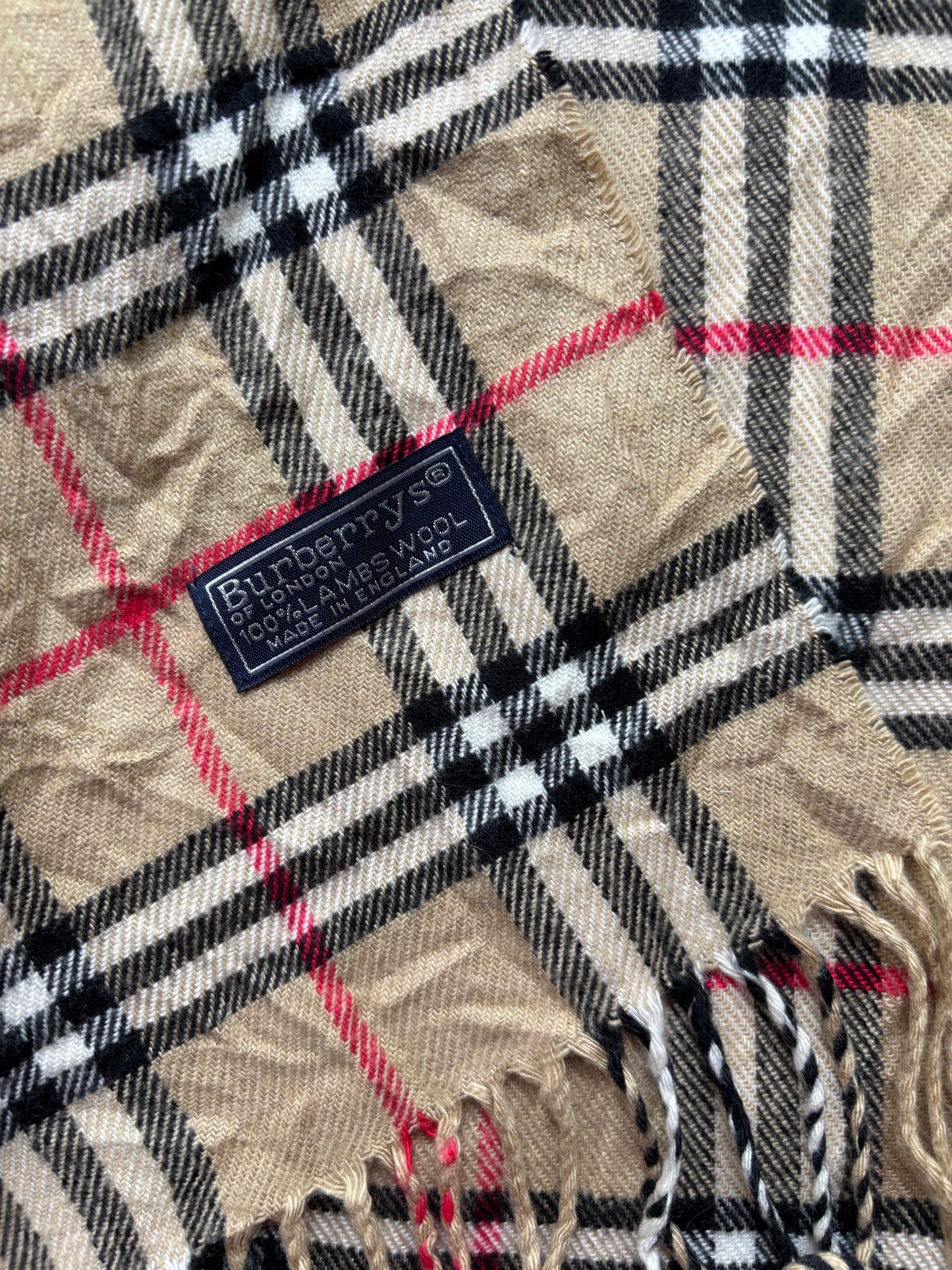 BURBERRY NOVACHECK SCARF BEIGE