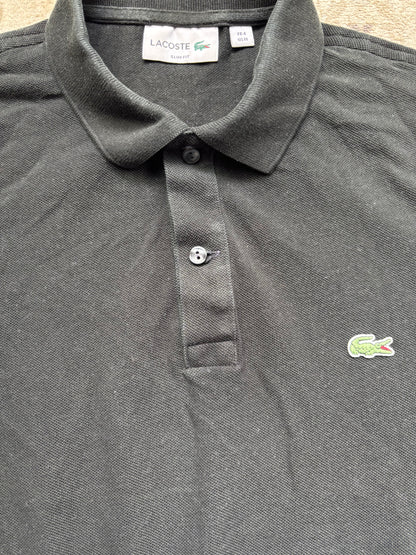 LACOSTE POLO SHIRT BLACK (M)