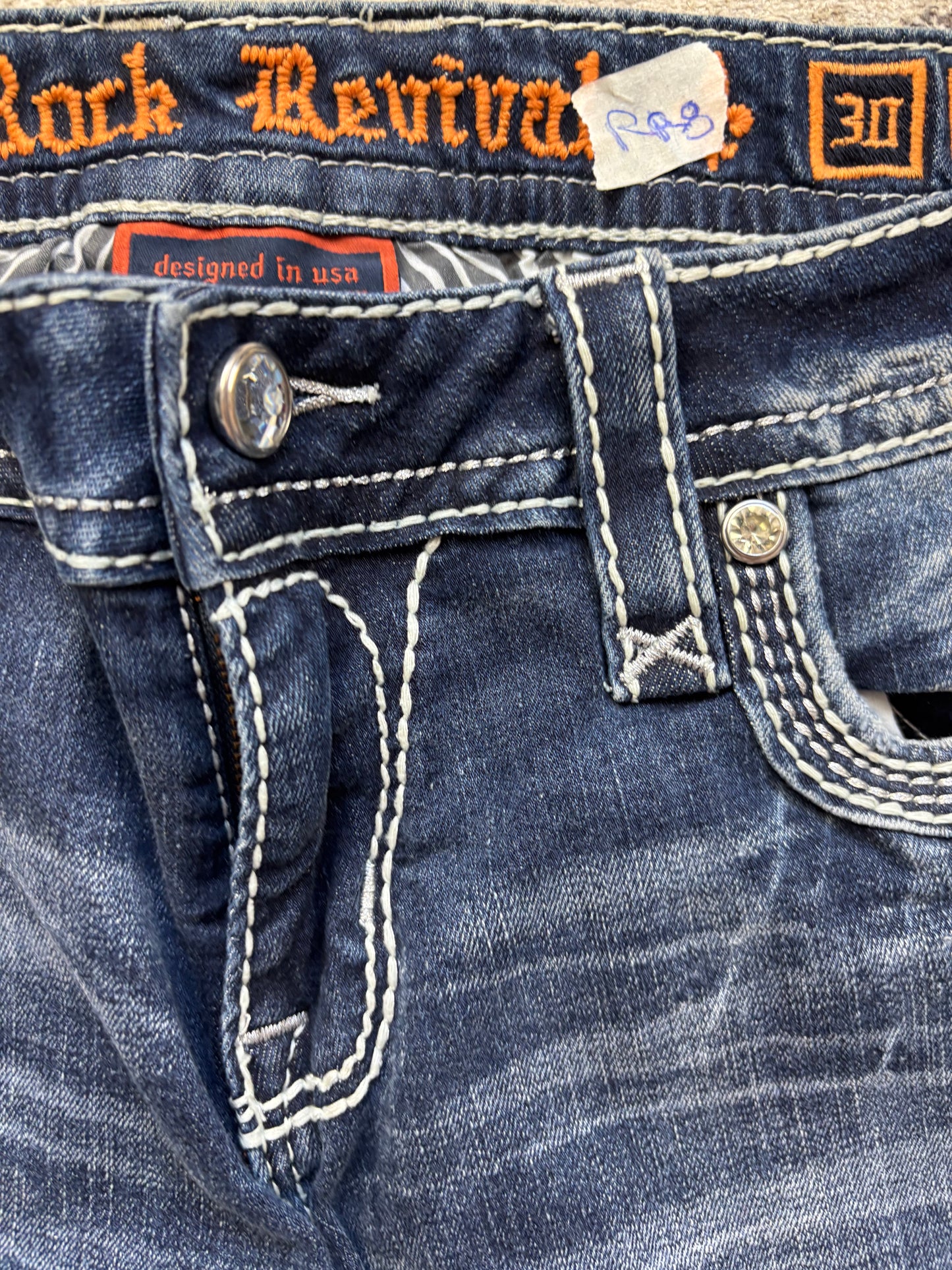 ROCK REVIVAL JEANS W30 L32 #RR8