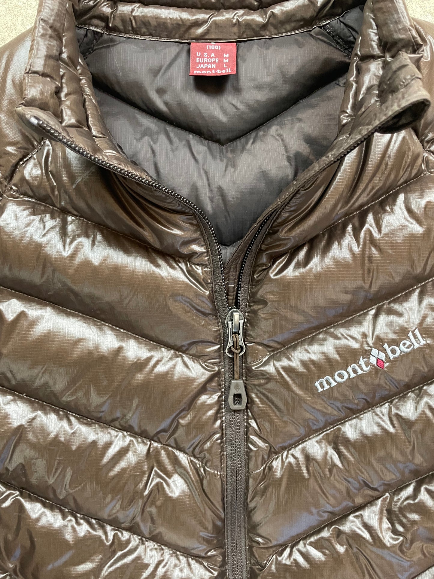 MONTBELL BROWN PUFFER JACKET (S)