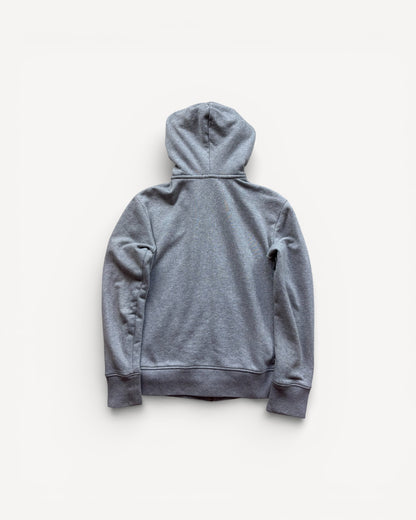 BURBERRY GREY ZIP UP HOODIE (S)