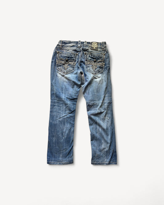 ROCK REVIVAL JEANS W34 L32 #RR11