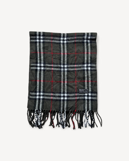 BURBERRY NOVACHECK SCARF GREEN