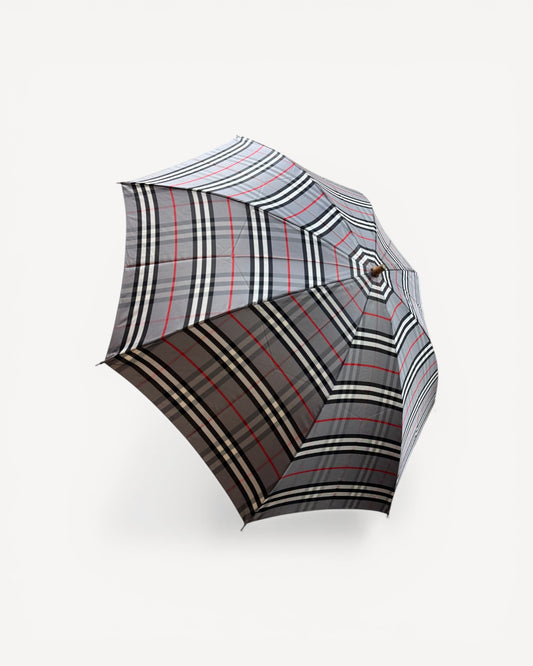 BURBERRY GREY MONOGRAM UMBRELLA