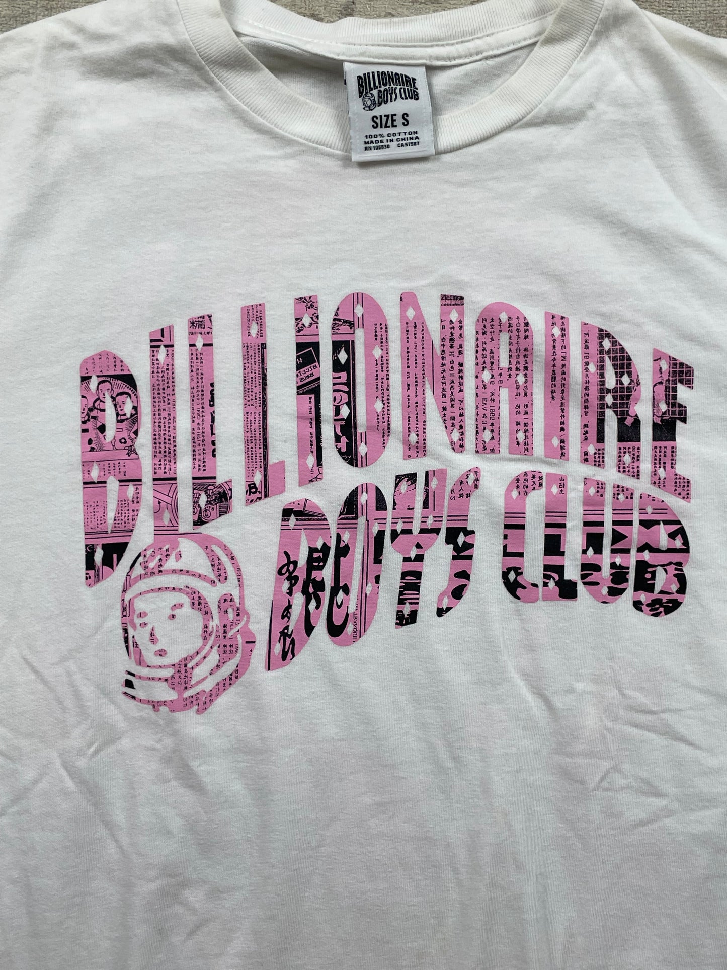 BILLIONAIRE BOYS CLUB PINK T-SHIRT (S)