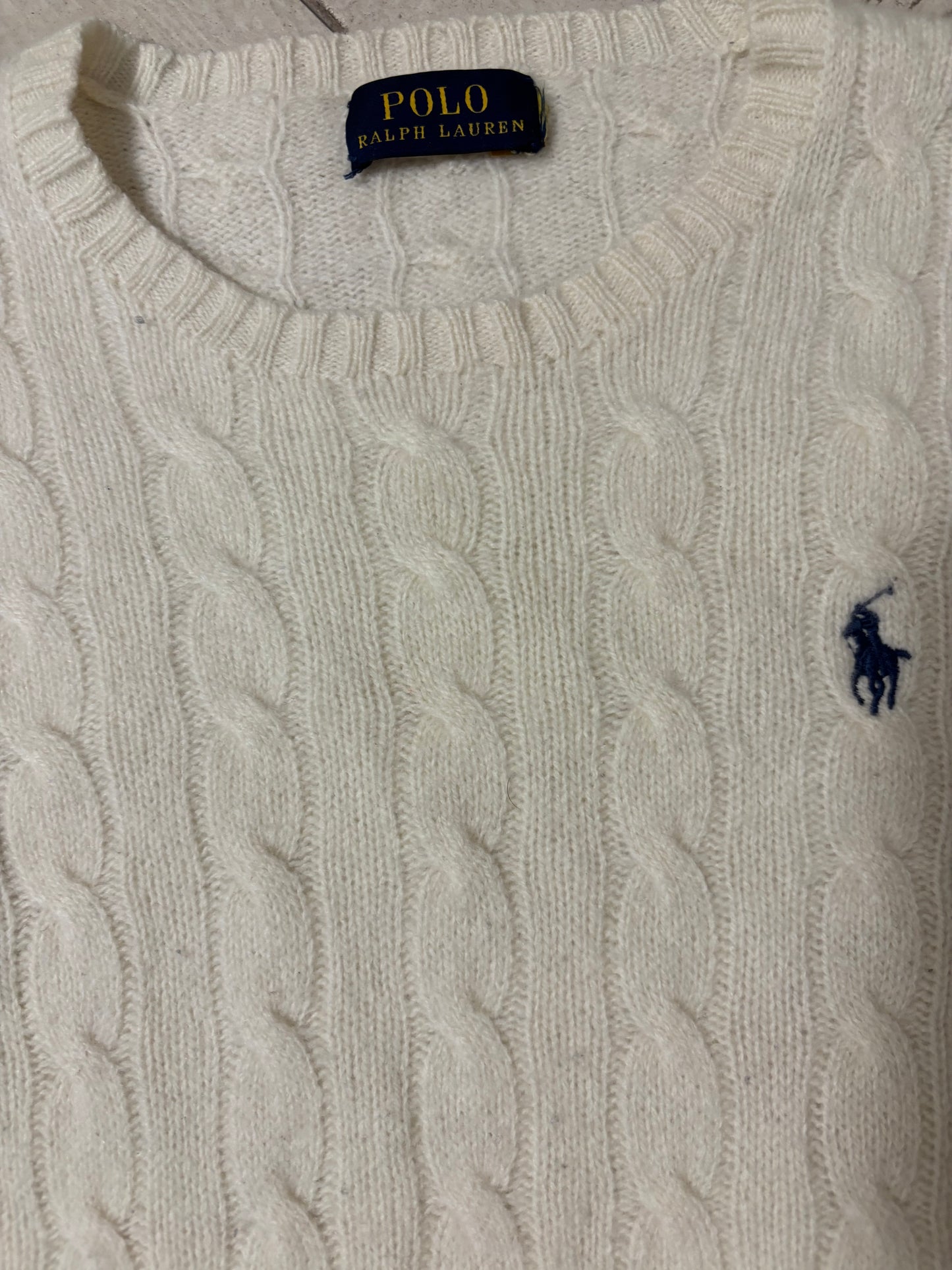 RALPH LAUREN WHITE KNIT (XS)