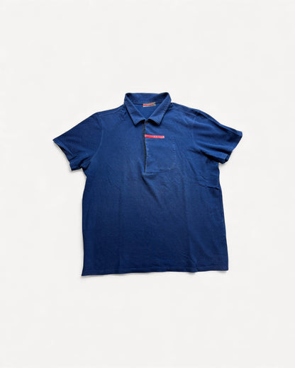 PRADA LINEA ROSSA POLO SHIRT (L)