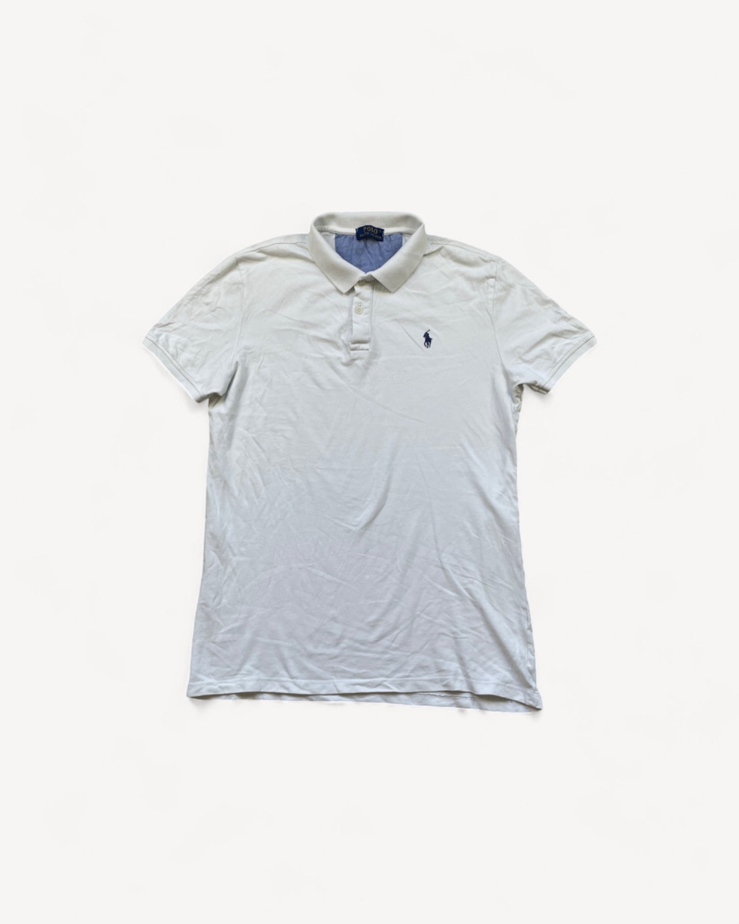 RALPH LAUREN POLO SHIRT WHITE (M)