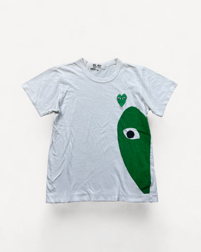 CDG PLAY GREEN T-SHIRT (XS/S)