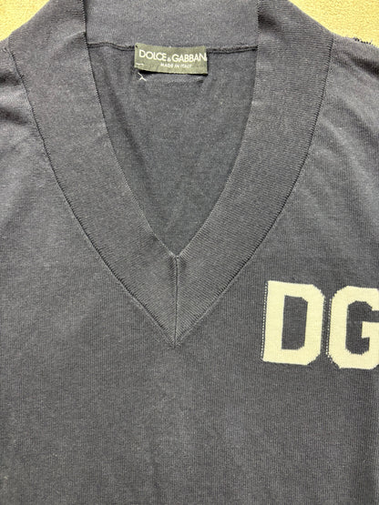 DOLCE & GABBANA NAVY KNIT (M)