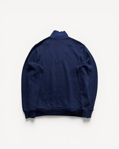 LACOSTE NAVY HALF ZIP UP KNIT (L)