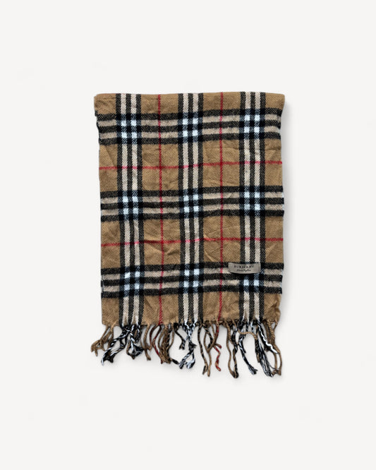 BURBERRY NOVACHECK SCARF BEIGE