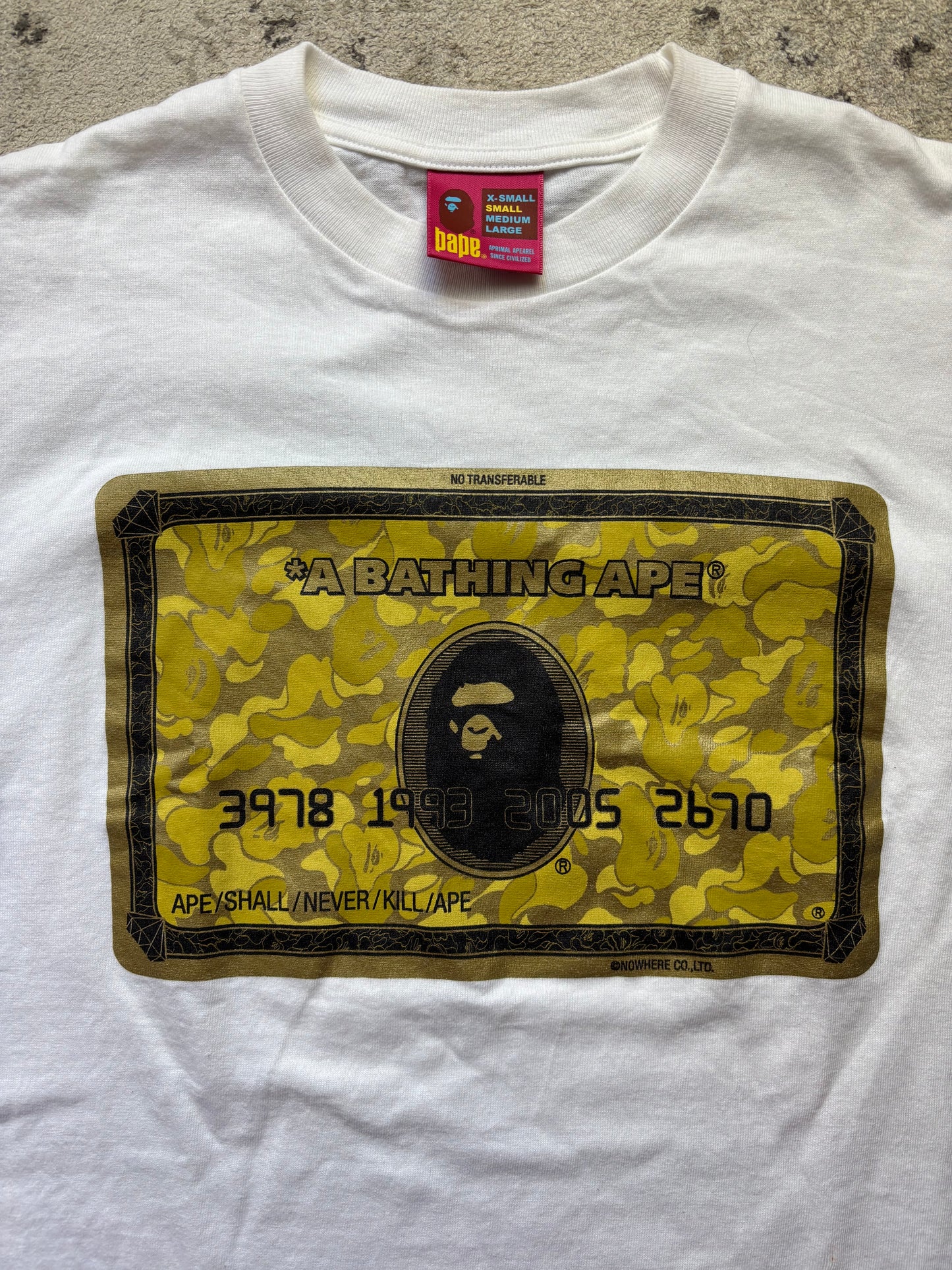 BAPE WHITE T-SHIRT (S)