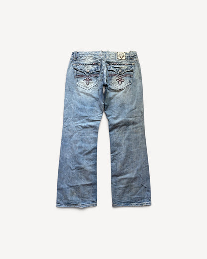 ROCK REVIVAL JEANS W38 L32 #RR31