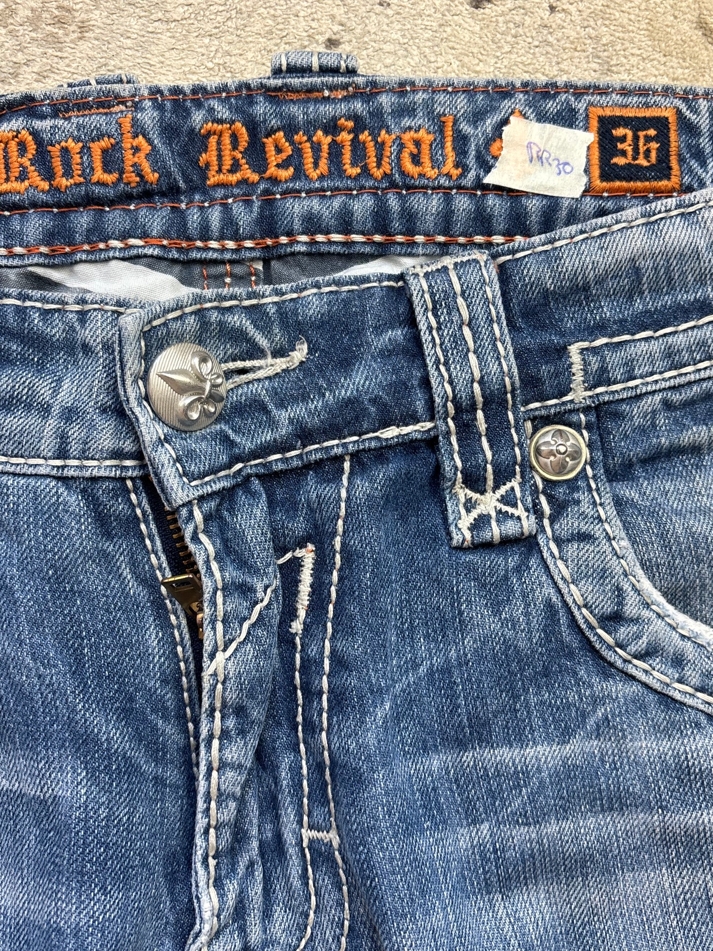 ROCK REVIVAL JEANS W36 L34 #RR30