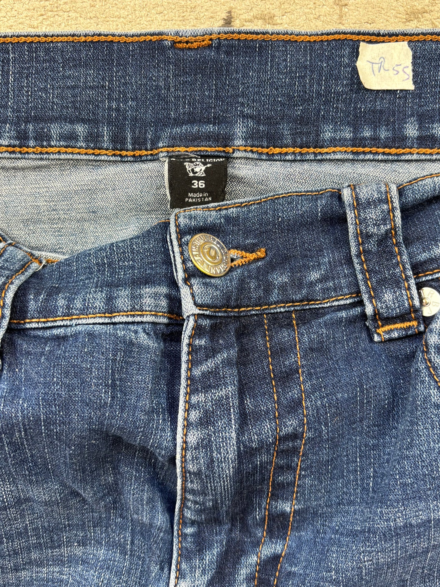 TRUE RELIGION JEANS W36 L34  #TR55