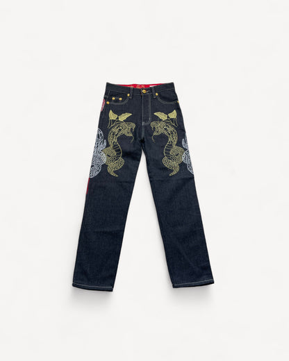 JAPANESE EMBROIDERED DENIM W30 L34 #JAP1