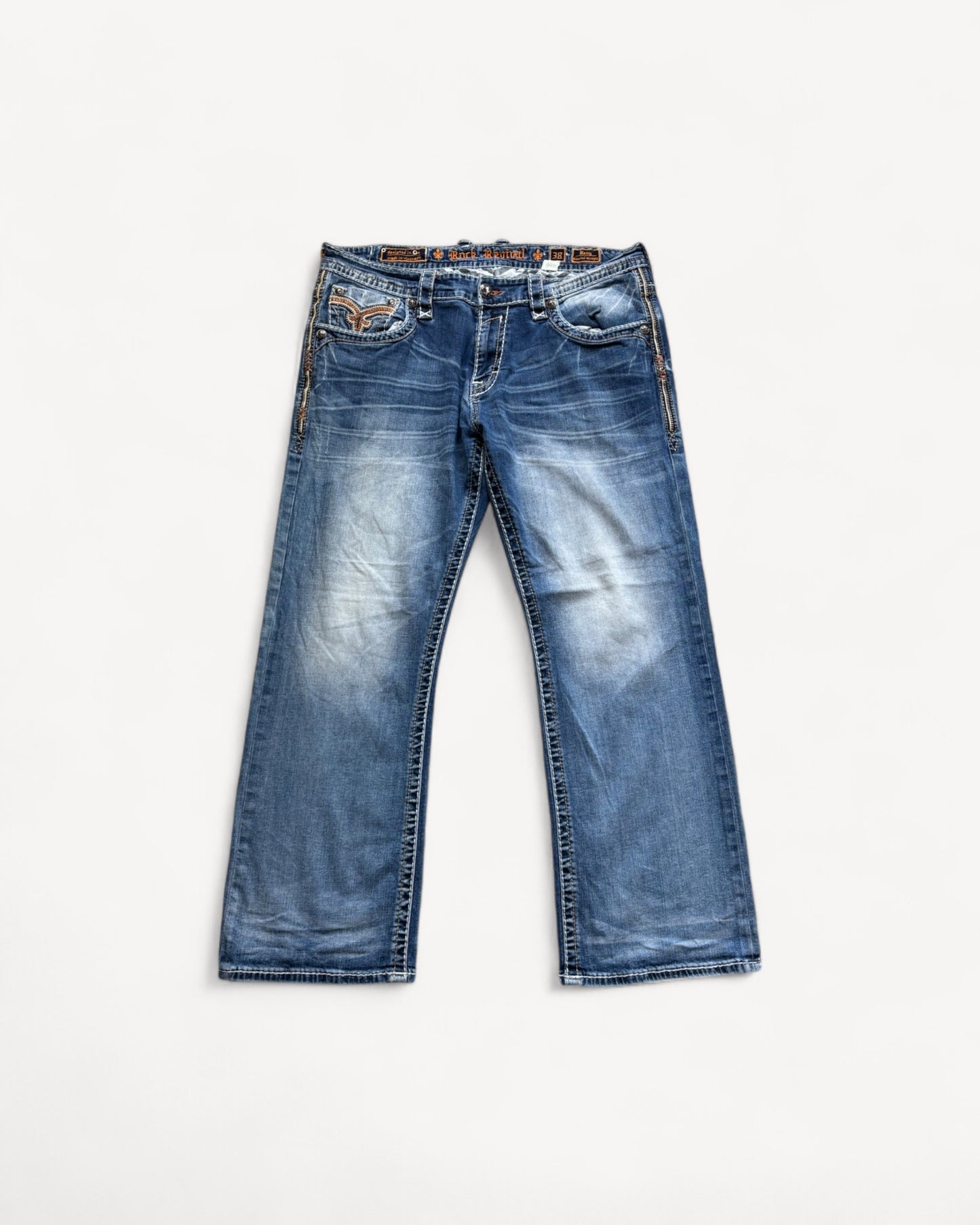 ROCK REVIVAL JEANS W38 L32 #RR21