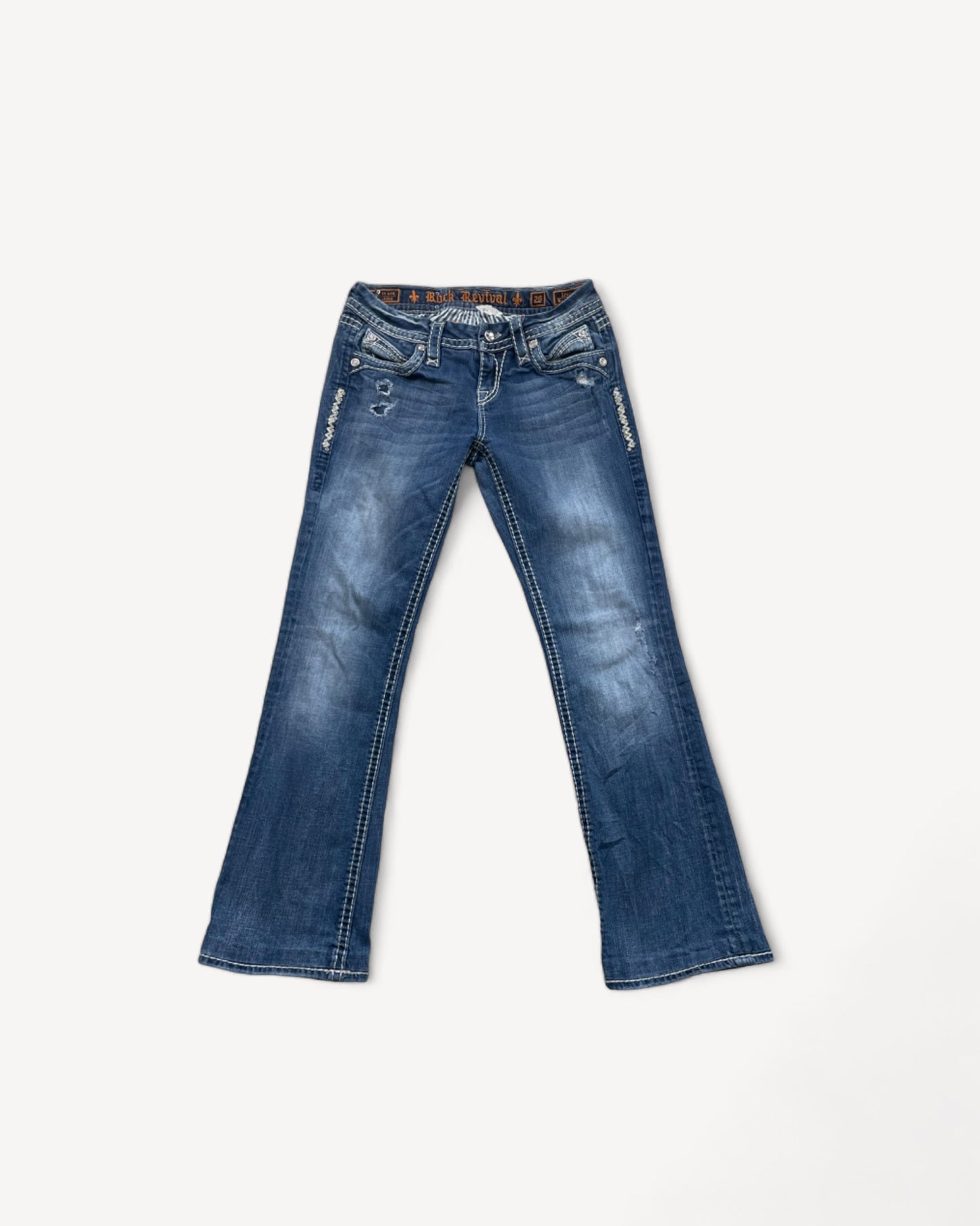 ROCK REVIVAL JEANS W26 L30 #RR1