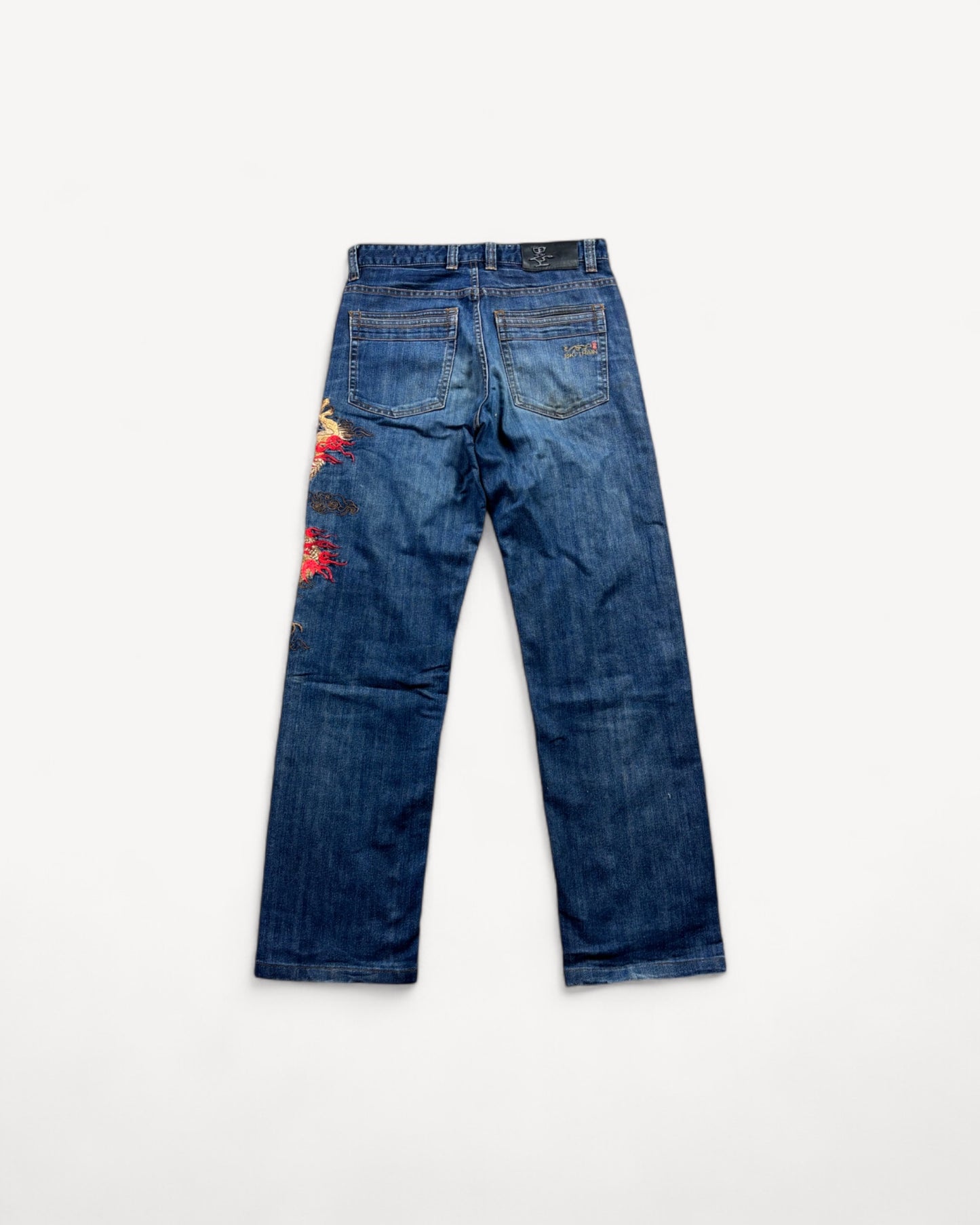 JAPANESE EMBROIDERED DENIM W28 L32 #JAP2