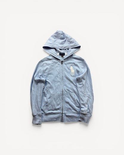 RALPH LAUREN BABYBLUE ZIP UP HOODIE (S)