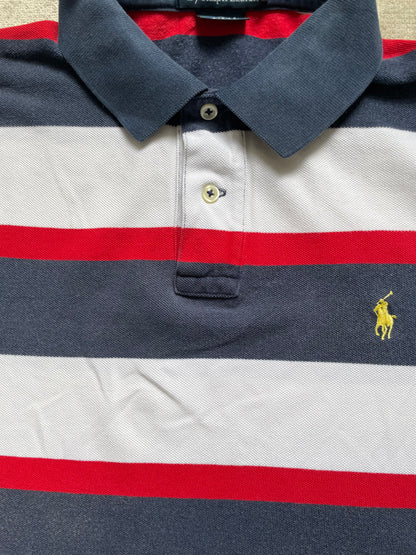 RALPH LAUREN POLO SHIRT STRIPED (L)