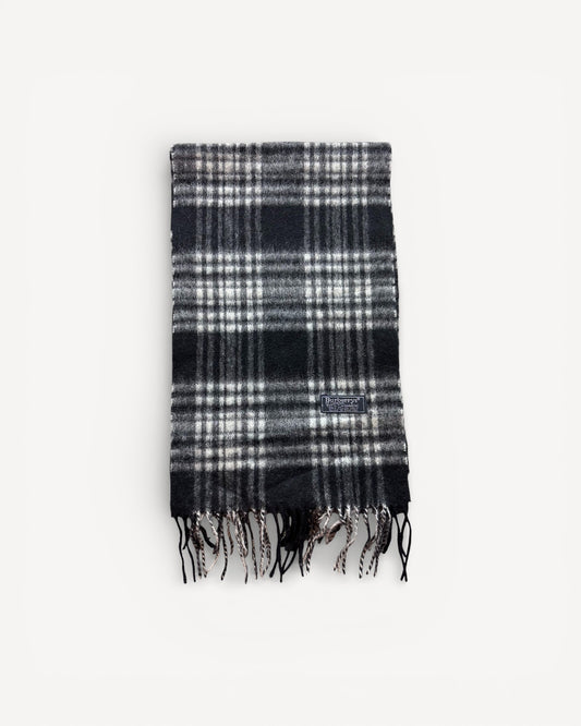 BURBERRY NOVACHECK CASHMERE SCARF BLACK