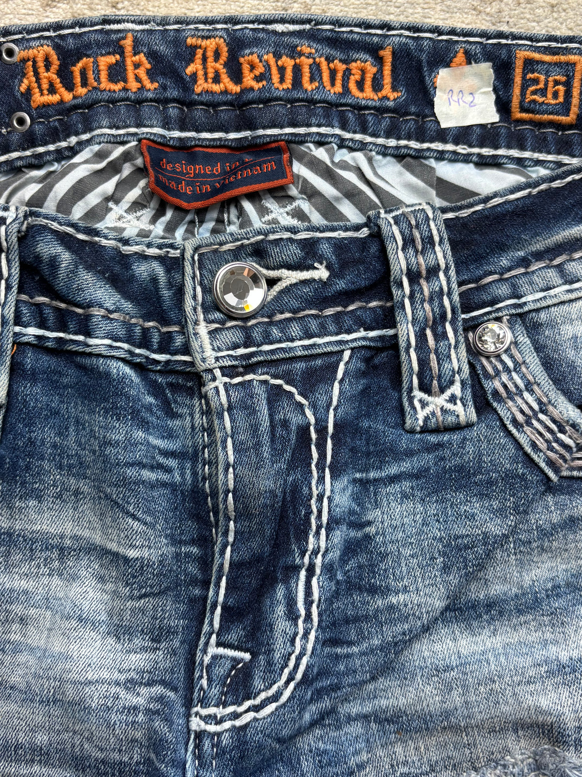 ROCK REVIVAL JEANS W26 L30 #RR2