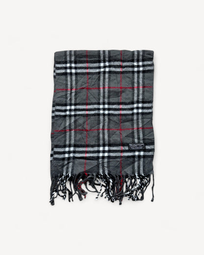 BURBERRY NOVACHECK SCARF GREY