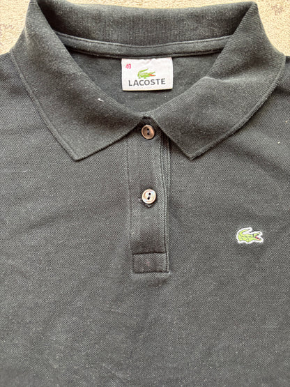 LACOSTE POLO SHIRT BLACK (XS)