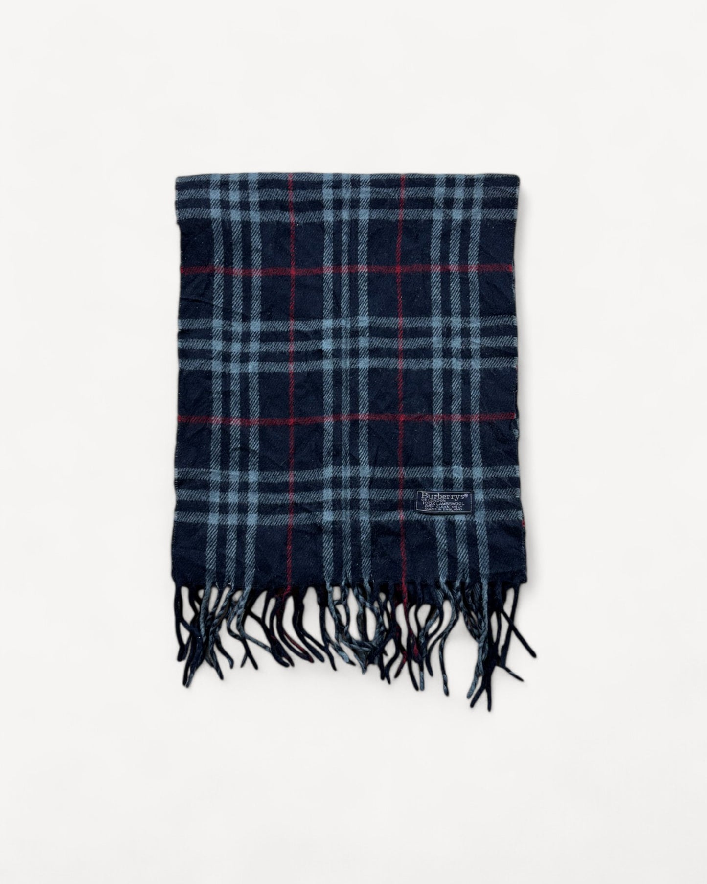 BURBERRY NOVACHECK SCARF BLACK/NAVY