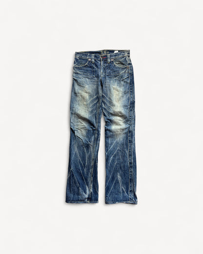 JAPANESE EMBROIDERED DENIM W30 L32 #JAP1