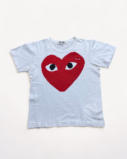 CDG PLAY RED/RED T-SHIRT (S)