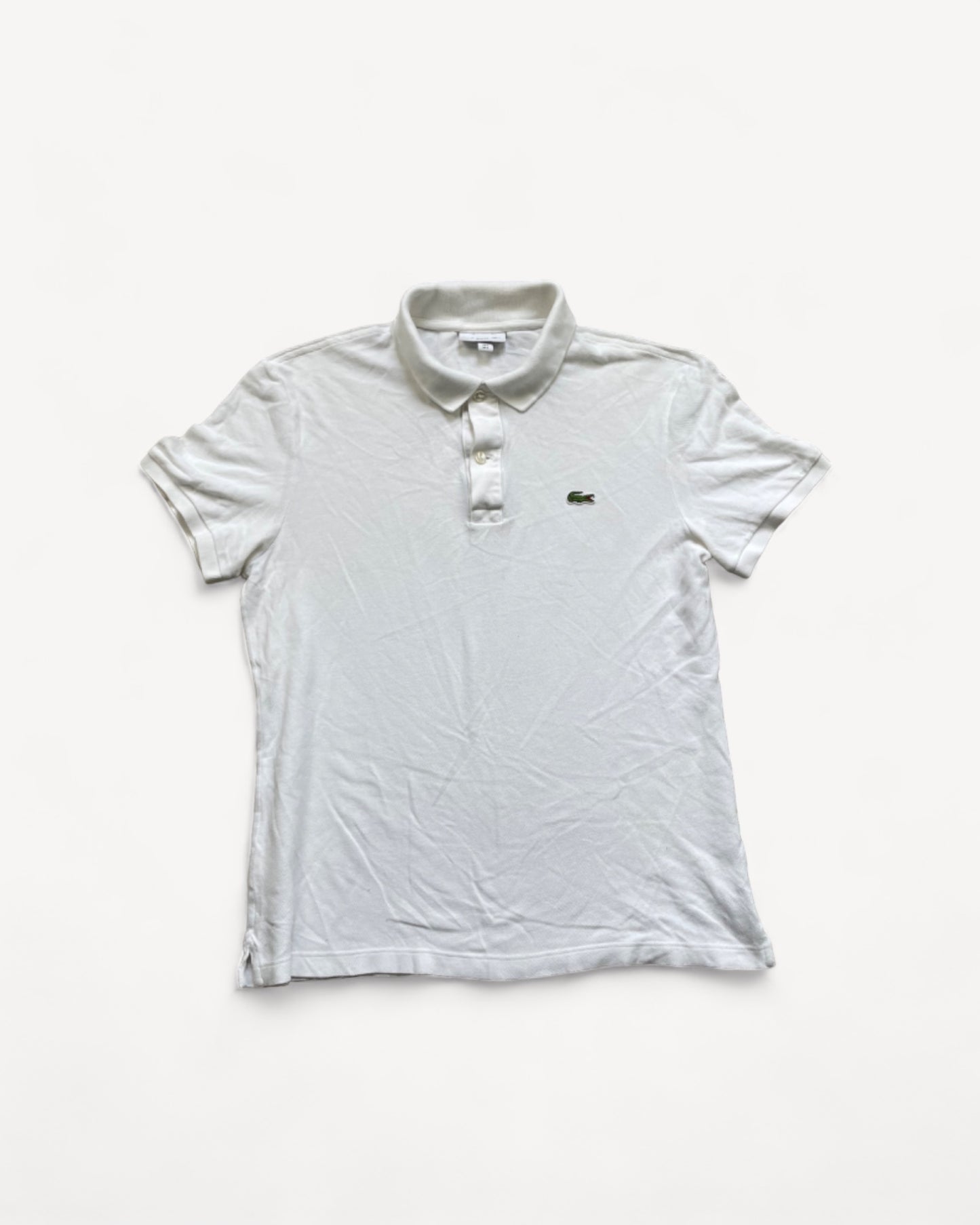 LACOSTE POLO SHIRT WHITE (M)