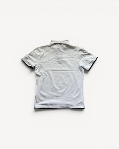 MONCLER WHITE POLO SHIRT (M)