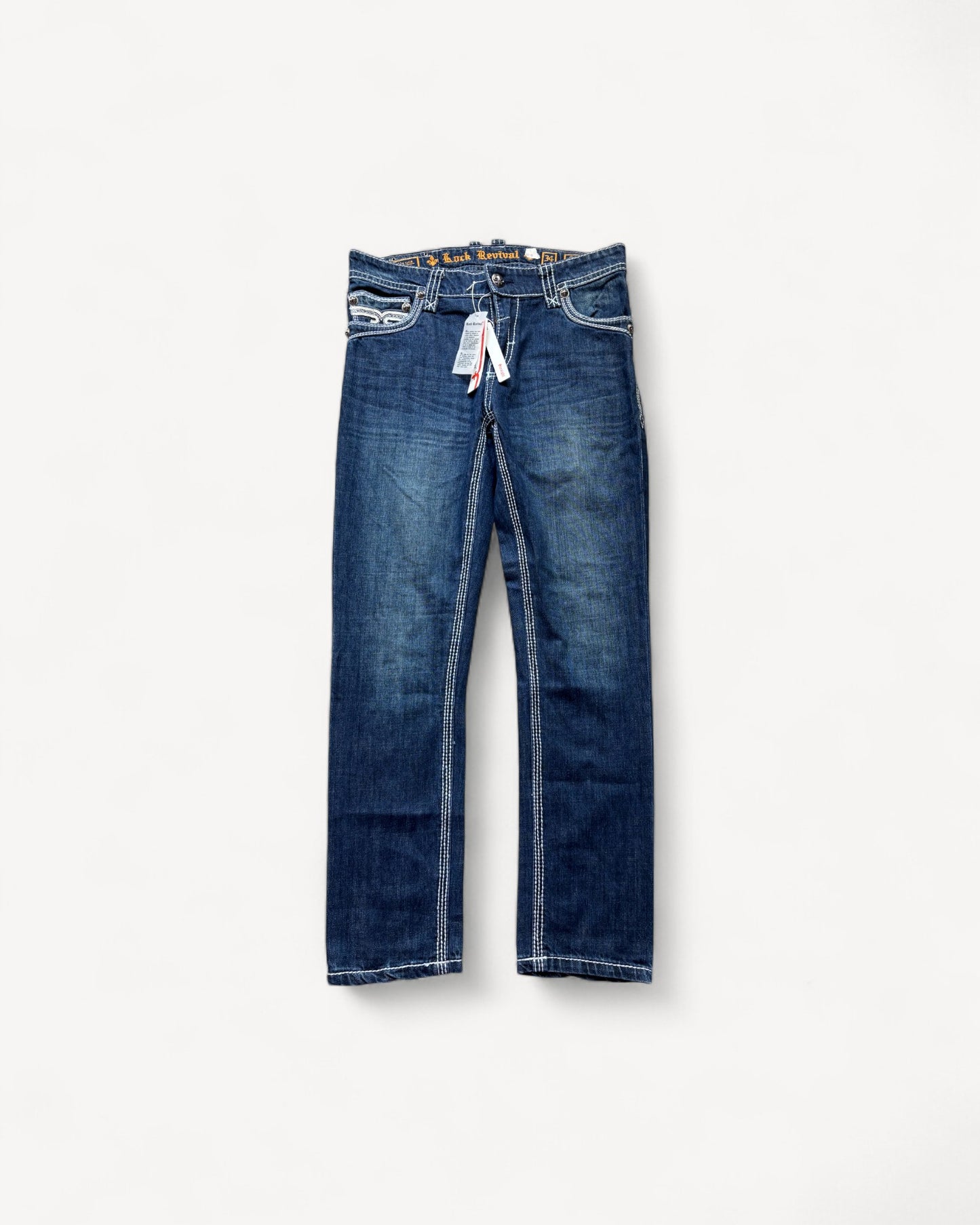 ROCK REVIVAL JEANS W34 L32 #RR19