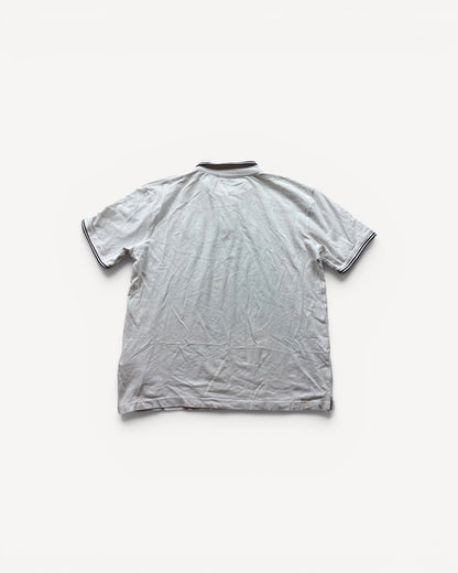 STONE ISLAND WHITE POLO SHIRT (XL)