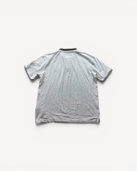 STONE ISLAND WHITE POLO SHIRT (XL)