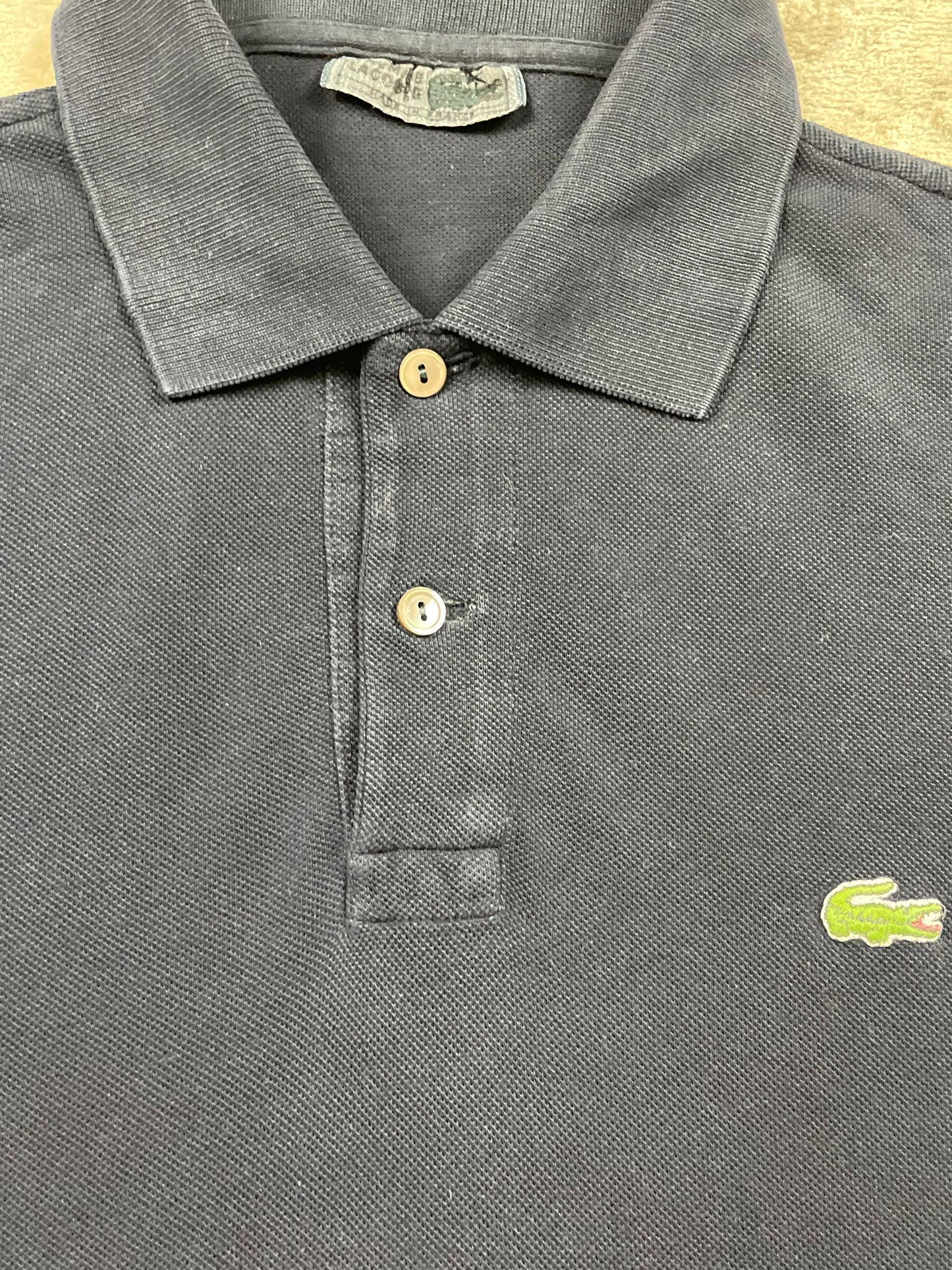 LACOSTE POLO SHIRT BLACK (S)