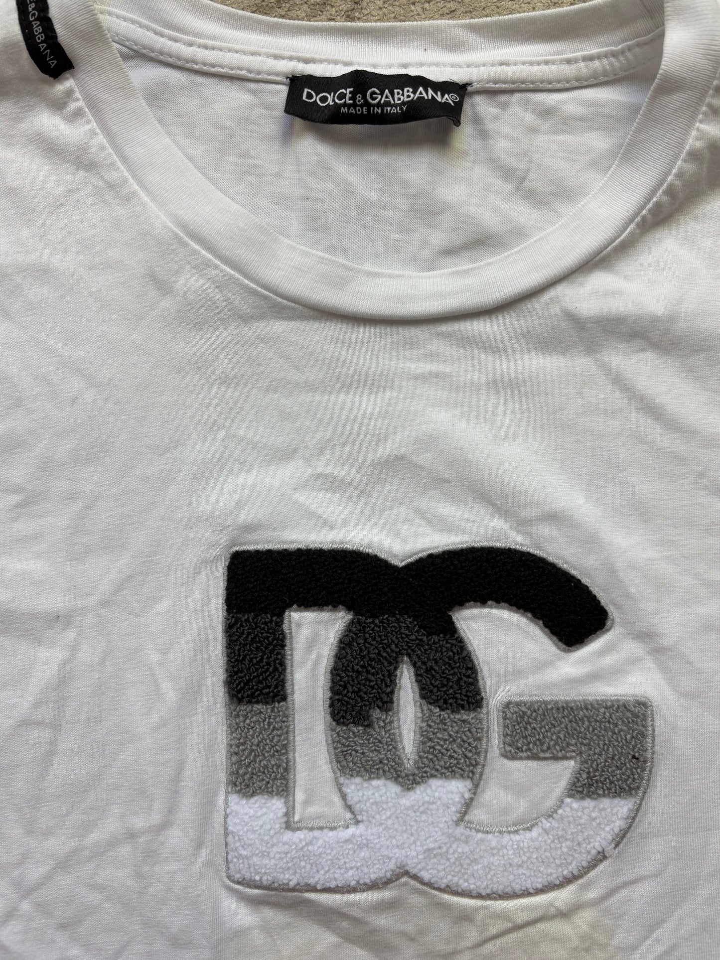 DOLCE & GABBANA WHITE T-SHIRT (L)