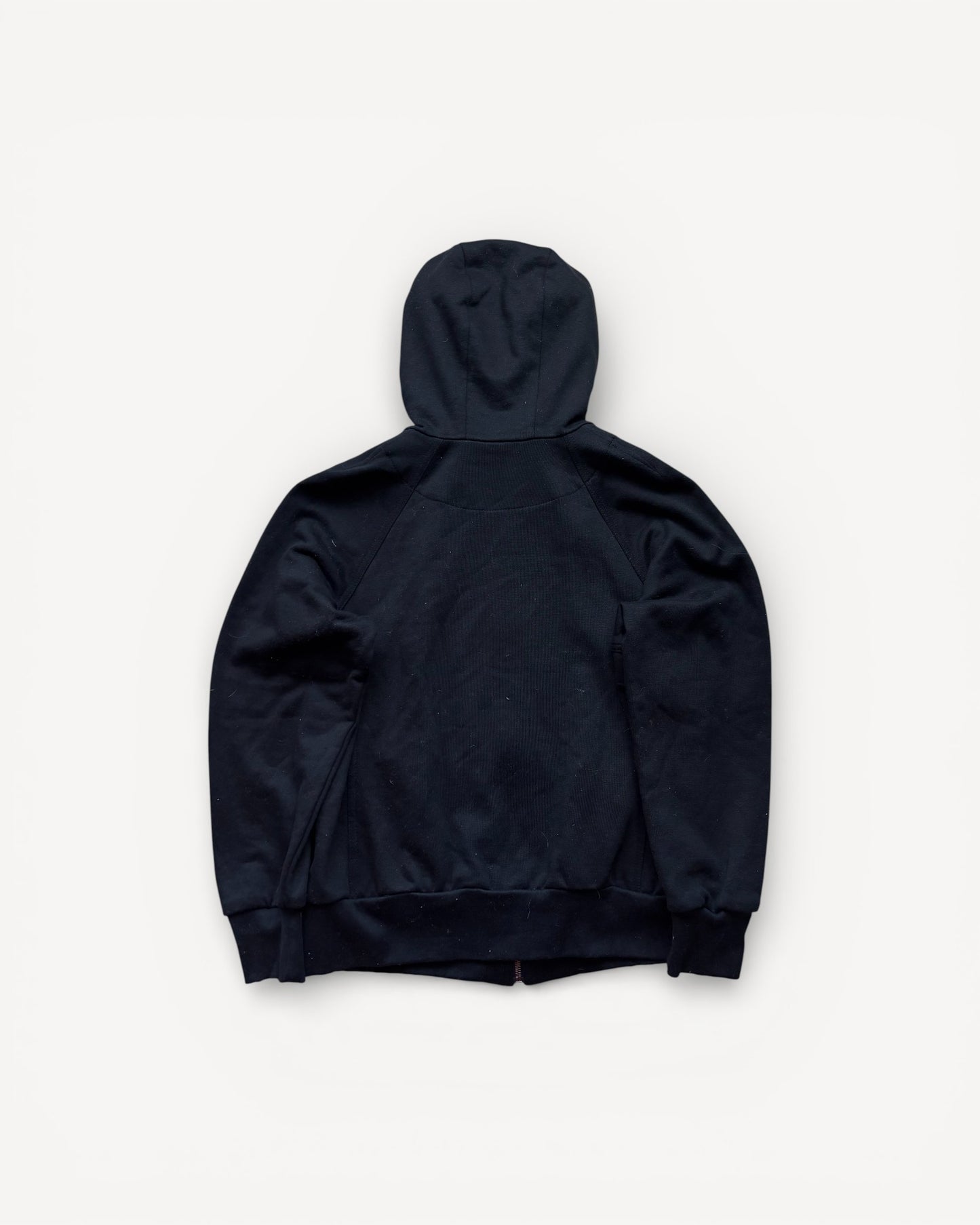 BURBERRY BLACK ZIP UP HOODIE (S/M)