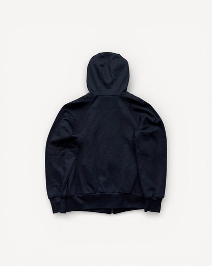 BURBERRY BLACK ZIP UP HOODIE (S/M)