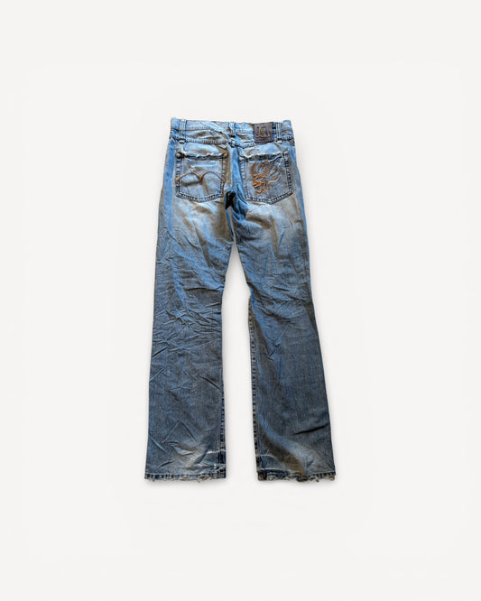 JAPANESE EMBROIDERED DENIM W30 L32 #JAP2