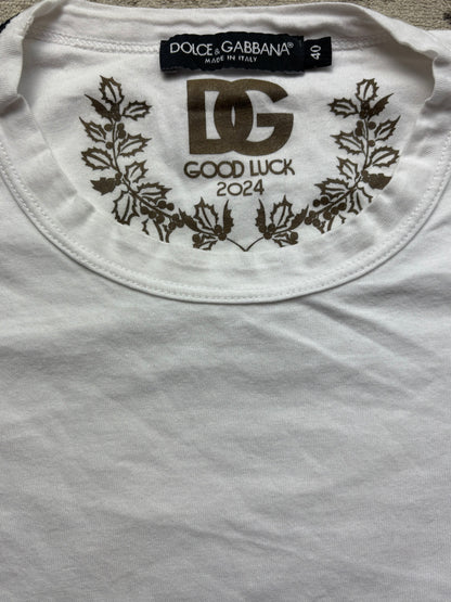 DOLCE & GABBANA WHITE T-SHIRT (S)